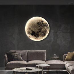 Wall Lamp Moon LED Sconce Art Design Deco Mural Dream For El Restaurant Bedroom Background Lighting Fixtures