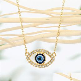 Pendant Necklaces 2021 Fashion Gold Punk Evil Eyes Pendant Necklaces For Women Female Boho Vintage Jewelry Gift Fd28641724 D Dhgarden Dhgiq