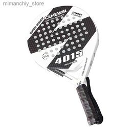 Tennis Rackets Camewin Beach Tennis Racket 50% Carbon and 50% Glass Fibre Soft EVA Face Tennis Padd Professional Racquet with Bag Cover Q231109