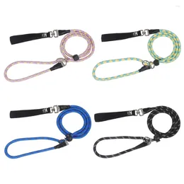 Dog Collars 1.5m Reflective Walking Rope Nylon Night Safety Traction Ropes Pet Outdoor Supplies