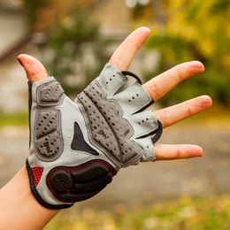 Cycling Gloves GUB Endurance Cycling Gloves Bicycle Bike Fingerless Gloves Silicone Half/Short Finger Extra Gel Gloves Double Gel-Vent Padding 231108