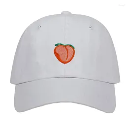 Ball Caps Pure Color Cotton Cap Peach Embroidery Baseball Fashion Men's And Women's Adjustable Adult Sunscreen Hip Hop Hats TG0058