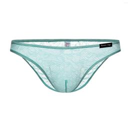 Underpants Men Gay Thongs Underwear Men's Sexy Breathable Brief Shorts Male Lace Panties Low Rise