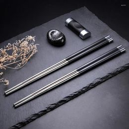 Chopsticks Steel Light Chopstick Weight Chinese Metal Kitchen Design Healthy Zollor Stainless Non-slip Alloy Tableware 1Pair
