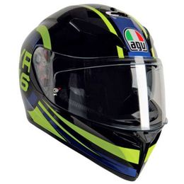 Helmets Moto AGV Full Face Crash Helmet K3 SV S Ride 46 Black / Blue / Green Motorcycle Motorbike Helmet WN-JVH2