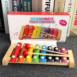 Wooden Hand Knocking Piano Toy Children Musical Instruments Kid Xylophone Developmental Wooden Toys Kids Birthday Gifts Learning Education Toys