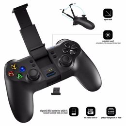 Freeshipping Gamepad Bluetooth Wireless Gaming Controller Gamepad for Android/Windows/VR/TV Box Large Capacity Power Joystick Lwgwj