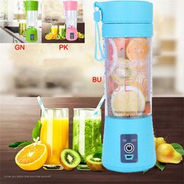 Juicers Portable Size USB Electric Fruit Juicer Handheld Smoothie Maker Blender Stirring Rechargeable Mini Portable Juice Cup Water P230407