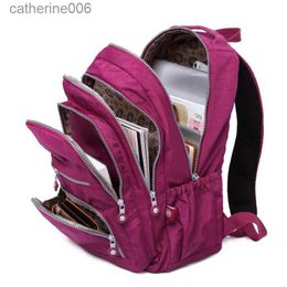 Backpacks Fashion School Backpack Student for Teenage Girl Boy 2023 Travel Back Packs Bag Women Nylon Waterproof Laptop Bagpack UnisexL231108