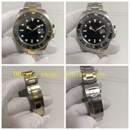 2 Colour Real photo Mens Watch Men's Black Dial 43MM Stainless Steel Bracelet 50th Anniversary 126603 Automatic Ceramic Bezel 126600 Sport 18K Yellow Gold Watches