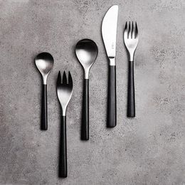 Dinnerware Sets Design Stainless Steel Suit Advanced Modern Cutlery Travel Minimalist Nordic Japanese Vaisselle Cuisine Home Garden