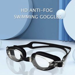 Goggles Anti-Fog Swimming Glasses Adjustable Buckle Sealed Swim Glasses Removable Nose Frame Snap Type Safe Soft for Professional Sports P230408