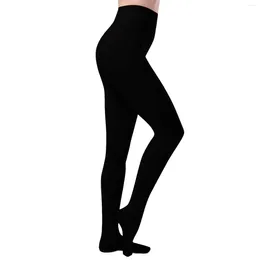 Women's Leggings Women Autumn And Winter Fleece Fashion Solid Colour Cotton Trousers Warm In Pants & Capris Sheathing Tights