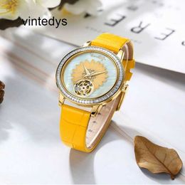 Quartz Watch High Precision Vangogh Quartz Watch Women's Light Luxury Oil Painting Aster and Oleander Small Swiss