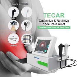 448kHz Diathermy Therapy Body Slimming Machine Smart Tecar RetとCETハンドルスポーツ怪我のための理学療法装置の痛みの緩和