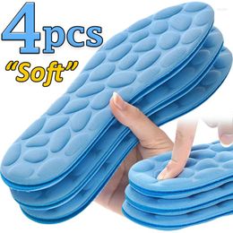 Women Socks 4pcs Massage Memory Foam Insoles For Shoes Sole Breathable Cushion Sport Feet Orthopaedic Men Shoe Pads