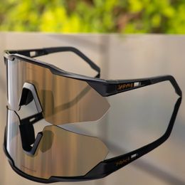 Outdoor Eyewear Kapvoe Pochromic Sunglasses Cycling Glasses Polarized MTB Goggles Women Outdoor Bike Sports Man UV400 Riding Bicycle Eyewear 231108