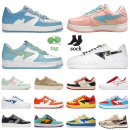 new fashion platform shoes casual shoes patent blue white paste pink abc camo white green paste blue mens womens flat shoes sneaker tokyo captain rocke heel beige iron