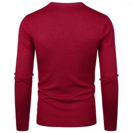 Men's Sweaters Fashionable Men Sweater Jumper Solid Color Knit Top With O Neck And Long Sleeve Suitable For Work Casual