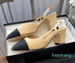 uality Loafers designer heels shoes black heels slides designer pumps with thick heel summer