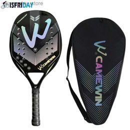 Tennis Rackets IsFriday 3/12K Full Carbon Fiber Beach Tennis Racket 22mm Rough Surface 2023 EVA Super Soft Tennis Racket With Cover Bag Q231109