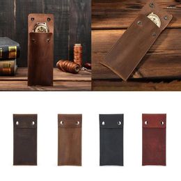 Jewelry Pouches Cowhides Watch Box Portable Single Watches Travel Case For Men Women Accessories Display Gift Husband