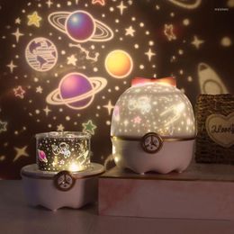 Night Lights Starry Sky Ocean Projector Light 8 Rotate Projections USB Music Lamp Kids Birthday Xmas Gift Bedroom Home Decoration