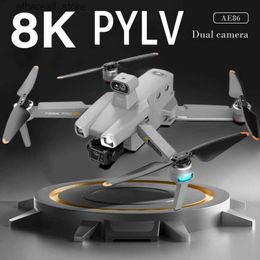 Drones PYLV AE86 Drone RC 8K HD Camera FPV 3-Axis Anti-Shake Gimbal Obstacle Avoidance Brushless Motor Helicopter Foldable Quadcopter Q231108