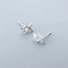 Stud Earrings 925 Silver Needle Crystal Star Earring For Women Girls Party Wedding Punk Y2K Jewellery Gifts Eh1664