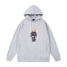 Polo Bear Mens Designer Hoodies Letters Printed Sweatshirt Hoodie Womens 2023ss Trend Long Sleeve Casual Hoody Top Loosehigh Street Burb Sweatshirts Jisn