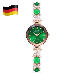 2023 New Network Red Agate Inlaid Diamond Roman Digital Waterproof Women's Bracelet Watch Live Hot Selling Item