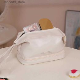 Cosmetic Bags Women Travel Cosmetic Bag PU Leather Make Up Pouch Large-capacity Travel Wash Toiletry Organiser Purse Cosmetic Bag Storage Bag Q231108