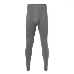 Men's Pants Mens Yoga Fashion Simple Joggers Solid Colour Elastic Bottoms Slim Thick Autumn Warm Thermal Underwear Pantalones