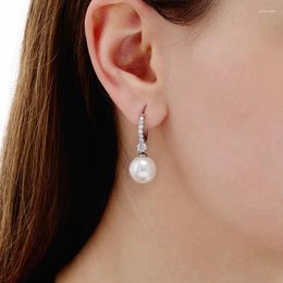 Stud Earrings Imitation Pearl For Women Bride Wedding Accessories Temperament Elegant Ear Trendy Jewelry Eh2072