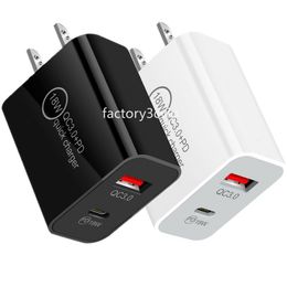 12W Dual Type C Wall Charger with Quick PD & usb wall plug C Connectivity for iPhone, Samsung, Huawei & More - EU/US Compatible