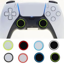 50PC Cases Soft Silicone Joystick Thumb Handle Cap Cover Skin Glow Circular Protector for PS4/PS5/Xbox One/360 231108