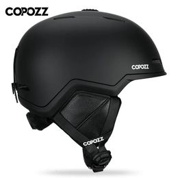 Ski Goggles COPOZZ Ski Helmet Half-covered Anti-impact Skiing Helmet For Adult Men Women Ski Skateboard Snowboard Safety Helmet Female Male 231107
