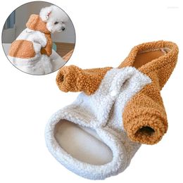 Dog Apparel Fleece Cat Hoodies Winter Thickened Pet Sweater For Small Dogs Chihuahua Bichon Frise Coat Puppy Clothing Sueter Para Perro