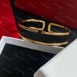 Charm Bracelet designer women Letter V Bangles Luxury Designers Jewellery gold bracelet For Men Womens Cuff Bangle with box Accessories