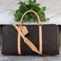 Top Quality New Men Duffle Bag Women Travel Bags Hand Luggage Travel Bags Men Pu Leather Handbags Large CrossBody Bags Totes 55cm228r