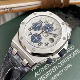 Swiss Watch Royal Oak Audemar Pigue Mens Automatic Mechanical Wristwatch Epic Offshore 26170st Silver White Panda Plate Sports Fashion Precision Steel Automat WNB