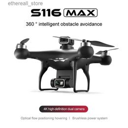Drones S116 Obstacle Avoidance 8K Drone Brushless Motor Aerial Photography Dual Camera Optical Flow Positioning 50x Zoom Quadcopter Q231108