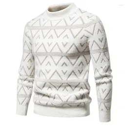 Men's Sweaters Casual Trend Imitation Mink Sweater Soft And Comfortable Warm Knit Pullover Men Clothing