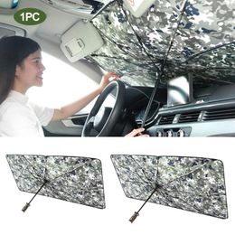 Car Sunshade Block UV Windshield Sun Shade Umbrella Foldable Interior Protection Auto Front In Proof Heat Insulating