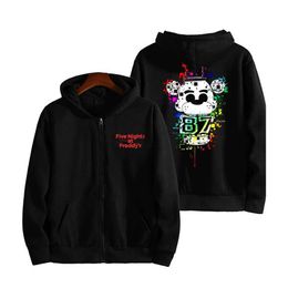 Men's Hoodies Sweatshirts School Hoodies For FNAF Costume For Teens Sport Clothes Kids 2022 New Autumn Print Five Nights At FNAF Sweatshirt For BoysL23116