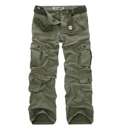 Drop Cotton Cargo Pants Men Military Style Tactical Workout Straight Men Trousers Casual Camouflage Man Pants 200925352b