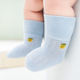 Kids Socks 0-3 years 5 pairs/batch of baby socks spring and autumn pure cotton born socks baby fruit boneless loose mouth baby socks 230408