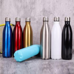 Outdoor Sports Bottles Cycling Camping Bicycle Bottle Mug 500ML Stainless Steel water Bottle Style school kids gift Ladjp