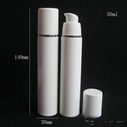 Quality White Airless Pump Bottle -Travel Refillable Cosmetic Skin Care Cream Dispenser, PP Lotion Packing Container Perfume Bottles