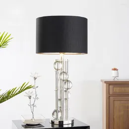 Table Lamps Lamp Simple Modern Nordic Luxury Style European Crystal Bedside Bedroom Living Room Decor Light